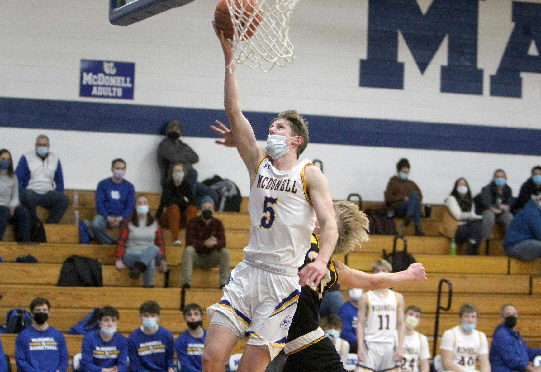 Cadott at McDonell boys basketball 1-18-21